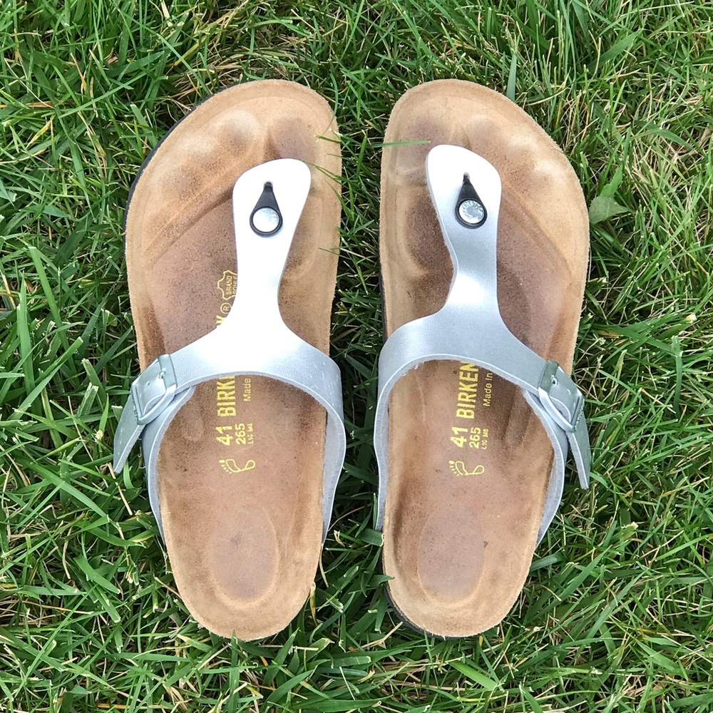 Birkenstock Gizeh - Matte Silver